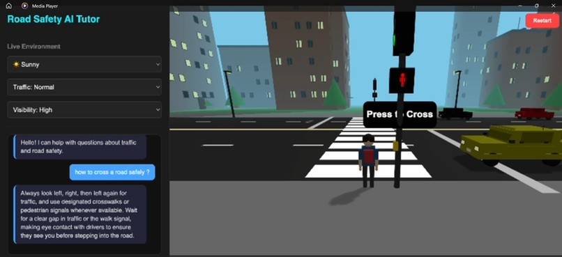 Immersive AI Road Safety Learning for School Children – screenshot 1
