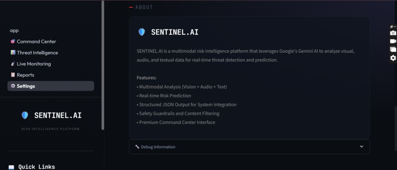 SENTINEL.AI – screenshot 1