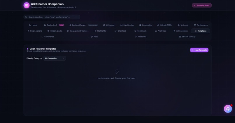 AI Streamer Companion- Development Tool & Simulator Gemini 3 – screenshot 4