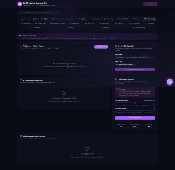 AI Streamer Companion- Development Tool & Simulator Gemini 3 – screenshot 13