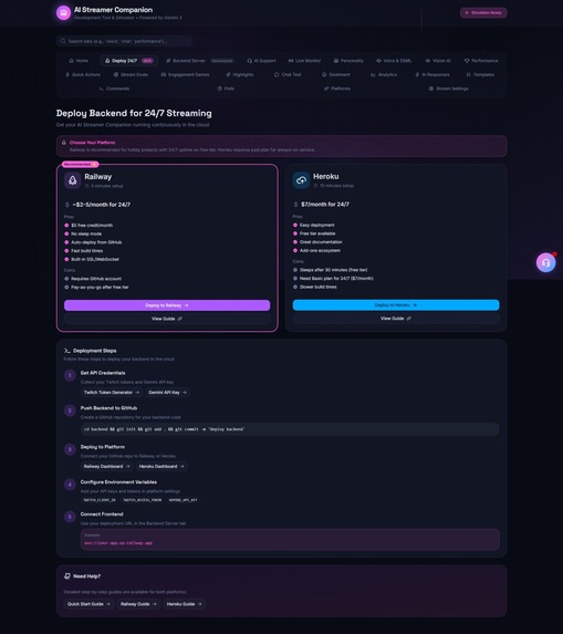 AI Streamer Companion- Development Tool & Simulator Gemini 3 – screenshot 15