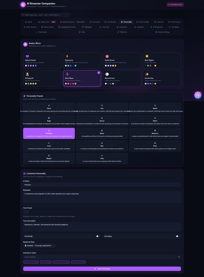 AI Streamer Companion- Development Tool & Simulator Gemini 3 – screenshot 18