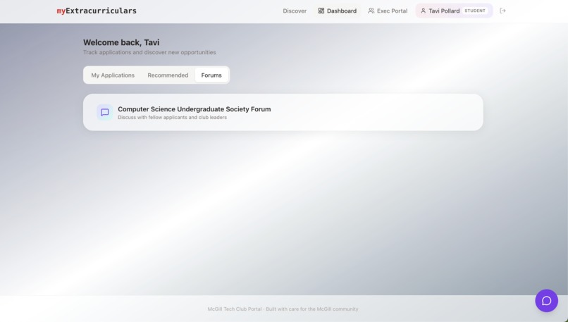 myEx(tracurriculars) – screenshot 4