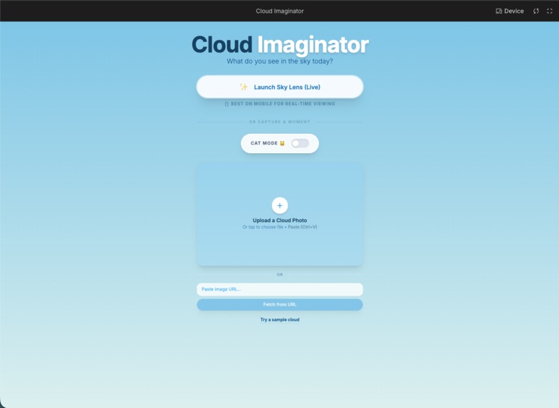 Cloud imaginator – screenshot 1