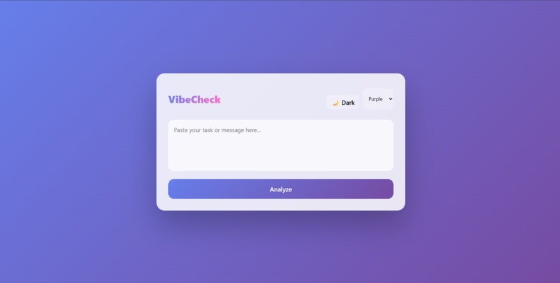 VibeCheck – Gemini 3 Task Analyzer – screenshot 1