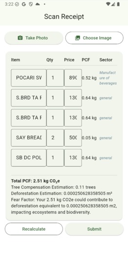 EcoLens: Intelligent Carbon Scanner – screenshot 3