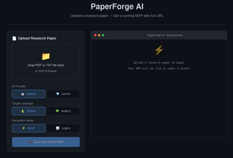 PaperForgeAI – screenshot 1