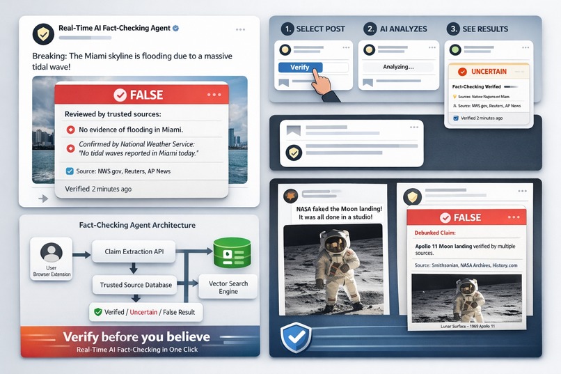 Real-Time AI Fact-Checking Agent – screenshot 1