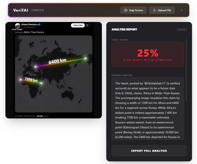 VerifAI – screenshot 3