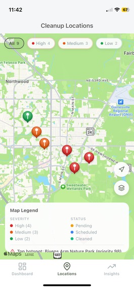Keep Alachua County Beautiful — Website & Litter Tracker – screenshot 5