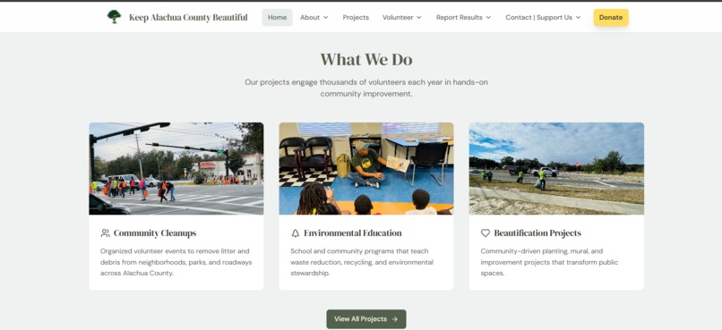 Keep Alachua County Beautiful — Website & Litter Tracker – screenshot 2