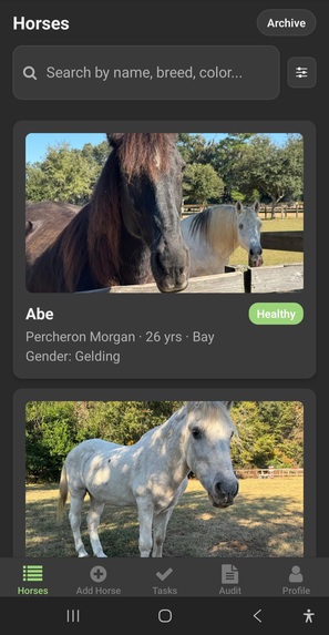 Retirement Home Horse Index – screenshot 1