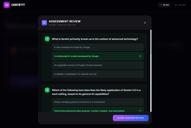 CertifYT – screenshot 2