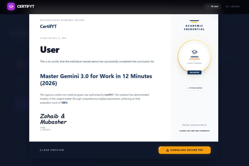 CertifYT – screenshot 3