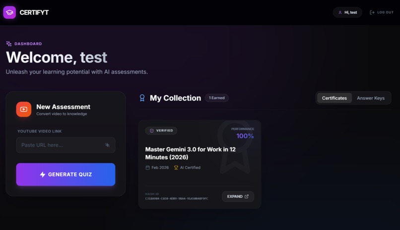 CertifYT – screenshot 5