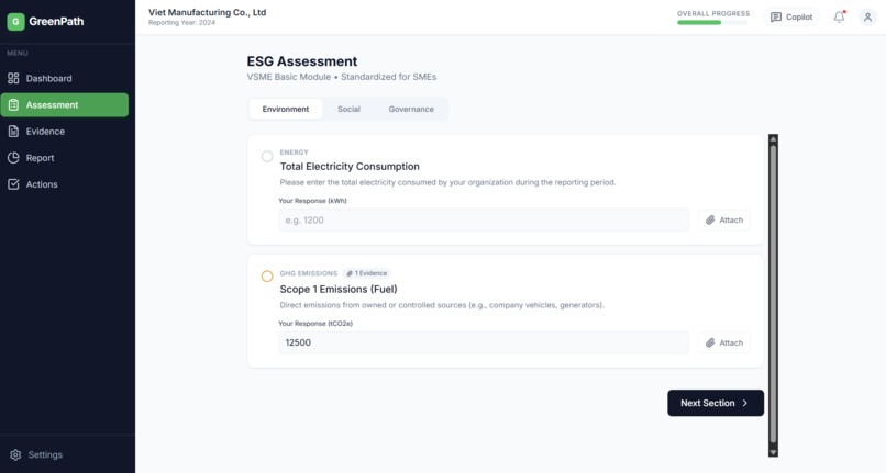 GreenPath SME Copilot – screenshot 1