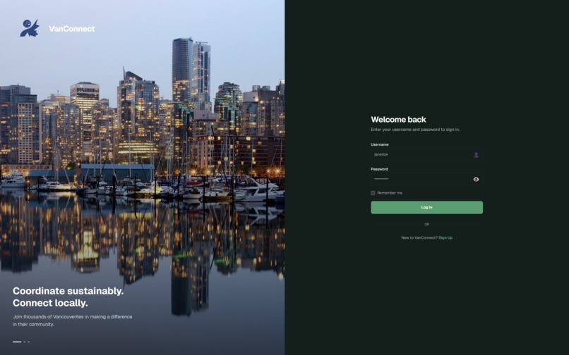 VanConnect – screenshot 1
