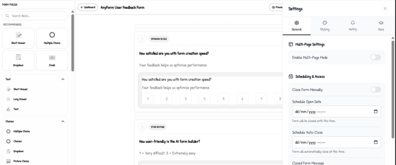 anyform(AI form builder) – screenshot 4