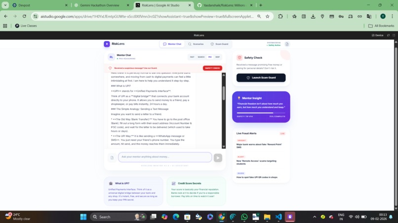 RiskLens – screenshot 2