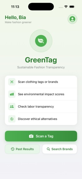 GreenTag – screenshot 1