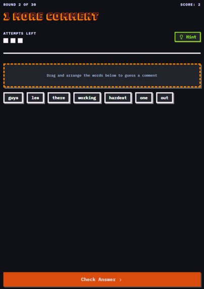 1 More Comment – screenshot 1