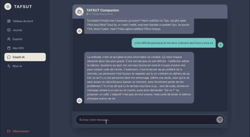 TAFSUT: The AI ​​Companion for Addiction Recovery in MENA – screenshot 8