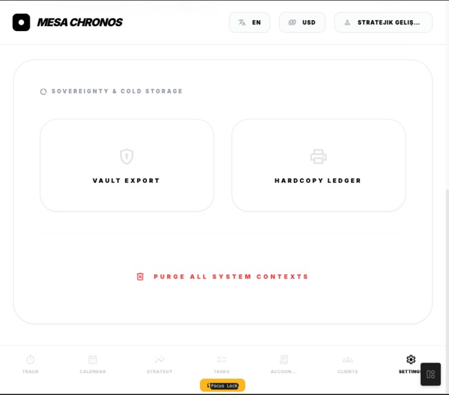 MESA CHRONOS: AI-Powered Multi-Client Time Tracker – screenshot 1