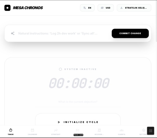 MESA CHRONOS: AI-Powered Multi-Client Time Tracker – screenshot 3