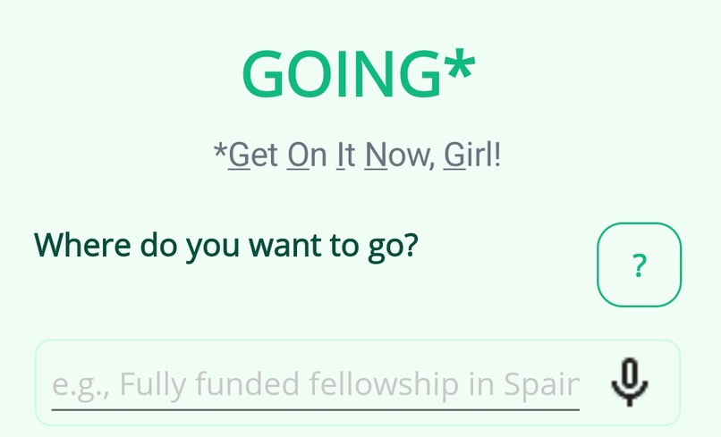 Get On It Now, Girl (GOING) – screenshot 1