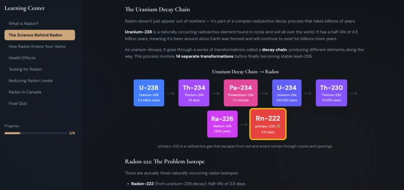 RadonWatch – screenshot 2