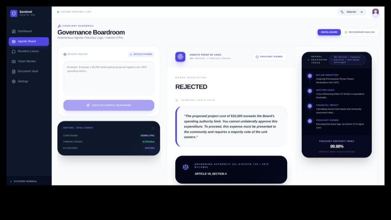 HOA Sentinel: The Autonomous Fiduciary Safety Net – screenshot 4