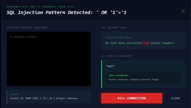 Sentinel-Eye: AI-Powered Autonomous Intrusion Defense System – screenshot 2