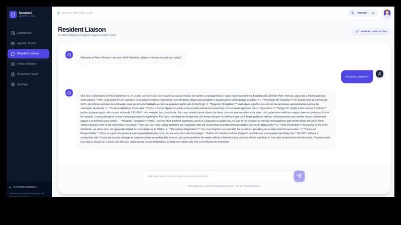 HOA Sentinel: The Autonomous Fiduciary Safety Net – screenshot 5