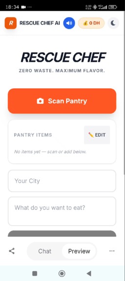 Rescue Chef AI — Zero Waste. Maximum Flavor. – screenshot 1