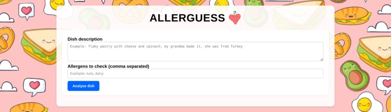 AllerGuess – screenshot 1