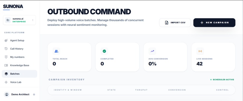 sunona voice agent. – screenshot 16
