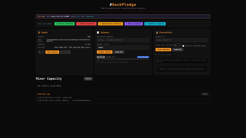 HashPledge – screenshot 2