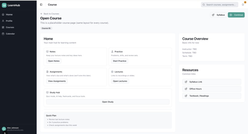 LearningHub – screenshot 6