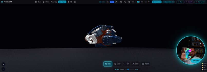 MechLab XR - Gesture-Controlled CAD with Gemini 3 AI – screenshot 1