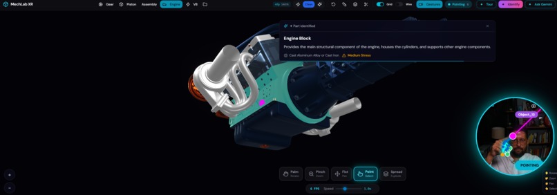 MechLab XR - Gesture-Controlled CAD with Gemini 3 AI – screenshot 2