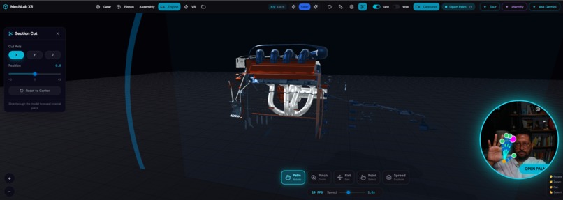 MechLab XR - Gesture-Controlled CAD with Gemini 3 AI – screenshot 3