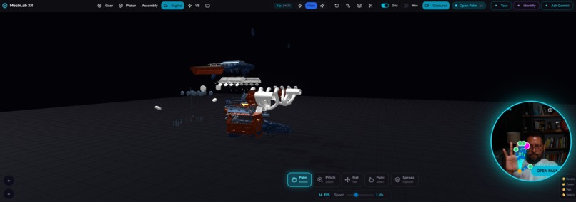 MechLab XR - Gesture-Controlled CAD with Gemini 3 AI – screenshot 4