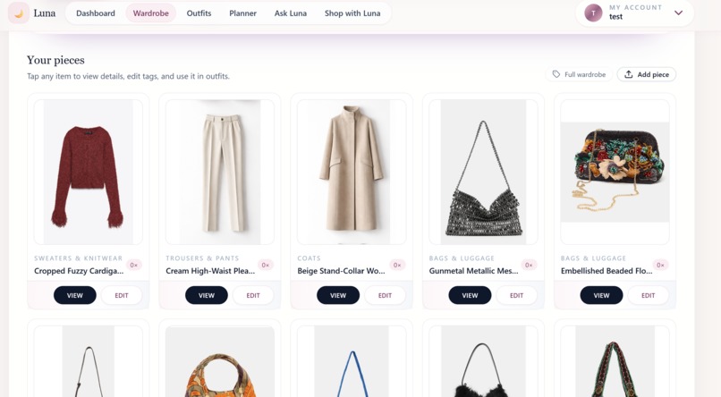 Luna: AI-Powered Wardrobe & Outfit Planner – screenshot 5