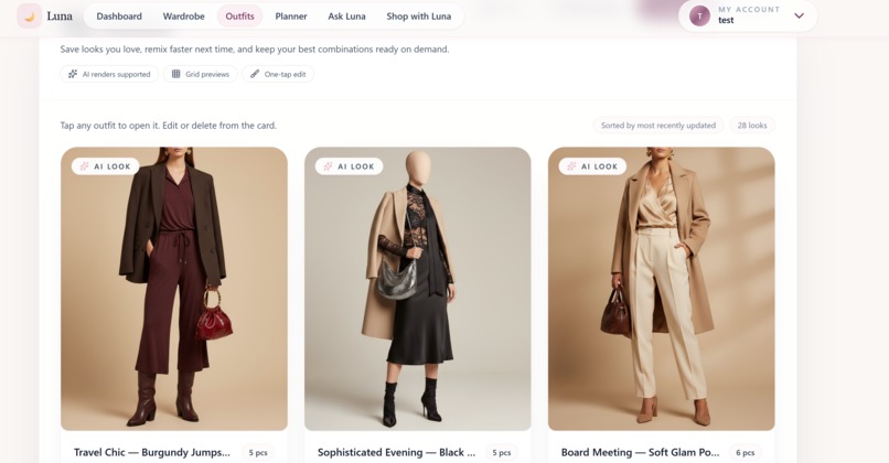 Luna: AI-Powered Wardrobe & Outfit Planner – screenshot 6