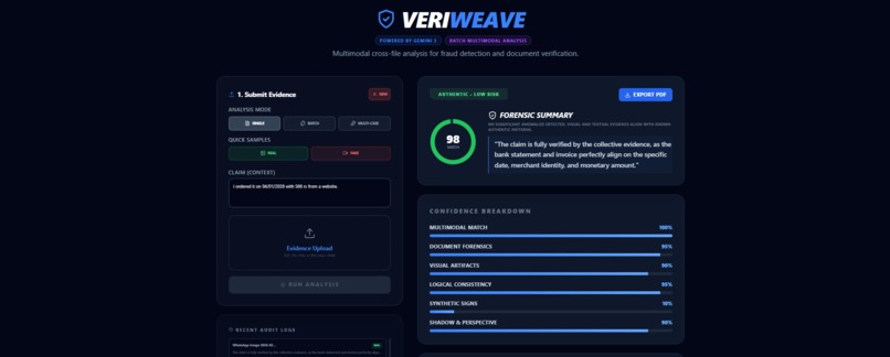 VeriWeave - AI-Powered Forensic Analysis – screenshot 6