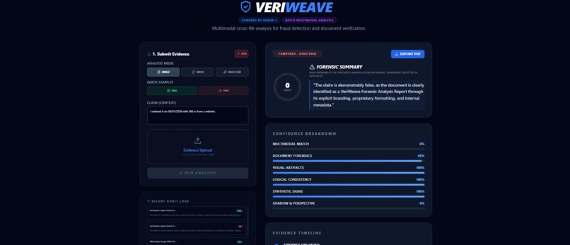 VeriWeave - AI-Powered Forensic Analysis – screenshot 10