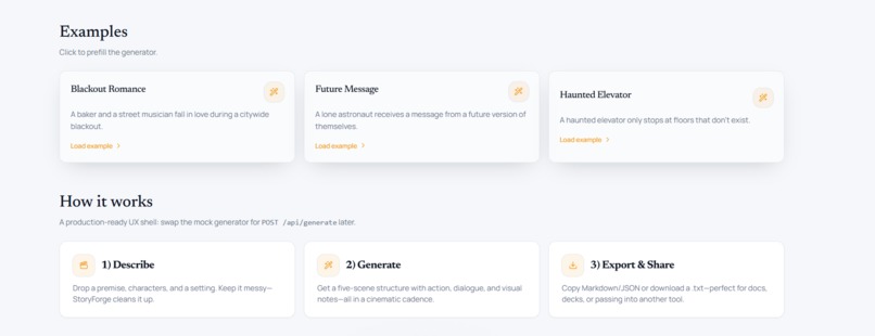 StoryForge – AI Short Film Script Studio – screenshot 4