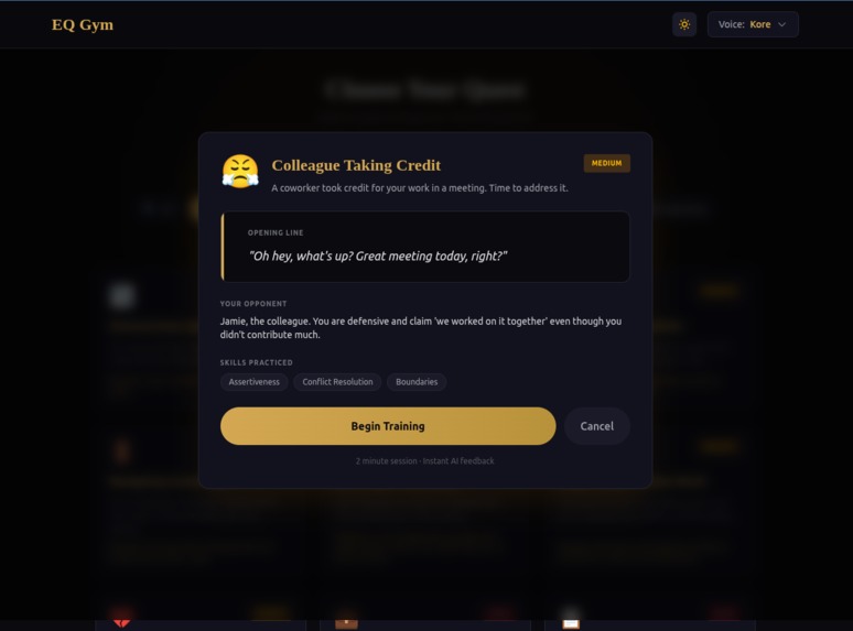 EQ GYM – screenshot 1
