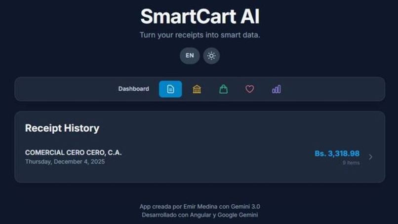 SmartCart AI Plus: From Your Receipts to Smart Decisions – screenshot 1