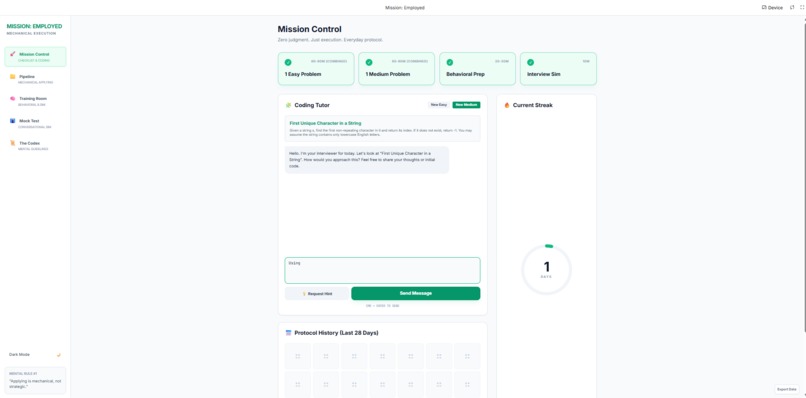 Mission Employed – screenshot 1